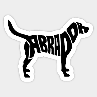 Labrador black Sticker